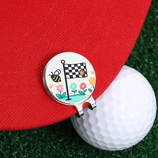 การ์ตูน New Era Bee ดอกไม้หมวกคลิป Pin Magnetic Golf เบสบอลหมวกAccessory หมวกอุปกรณ์เสริมของขวัญสําหรับเพื่อน