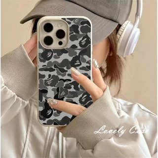 ปลอกสําหรับ OPPO A3S A7 A31 A5 F9 A92 A53 A95 A94 A93 A16K A15 A16 A38 A57 A98 Reno 5 10 11 11F Pro 4G 5G GWB Camouflage ฝาครอบโทรศัพท์สีเทา