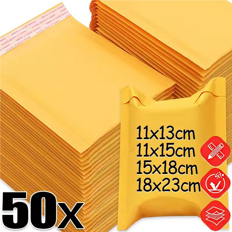 ถุงบรรจุภัณฑ์อีคอมเมิร์ซ | 3 ชั้น Bubble Mailers พร้อมซีลกันการงัดแงะ, กันกระแทกและป้องกันความชื้นสําหรับเสื้อผ้า/โทรศัพท์/Logistics การจัดส่ง (10/50 ชิ้นตัวเลือก)