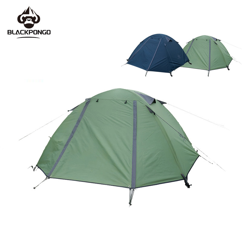 Blackpongo Ultralight Camping เต็นท์ 2-3 คนกันฝนกลางแจ้งครีมกันแดด Windproof UPF50 + อลูมิเนียม Breathable แบบพกพาครอบครัวเต็นท์สวน