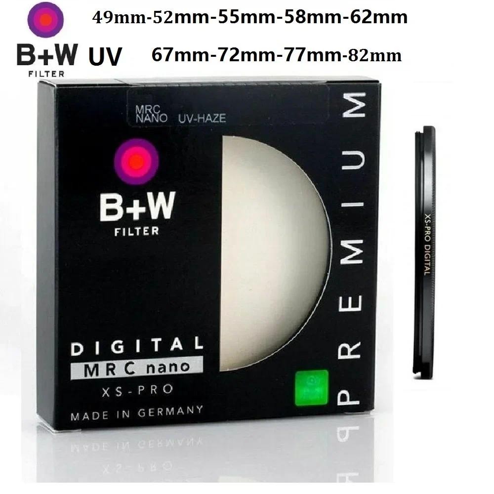 B+W UV 49_52_55_58_62_67_72_77_82 มม.กรอง XS PRO MRC Nano HAZE ป้องกัน Ultra Thin สําหรับกล้องกรอง
