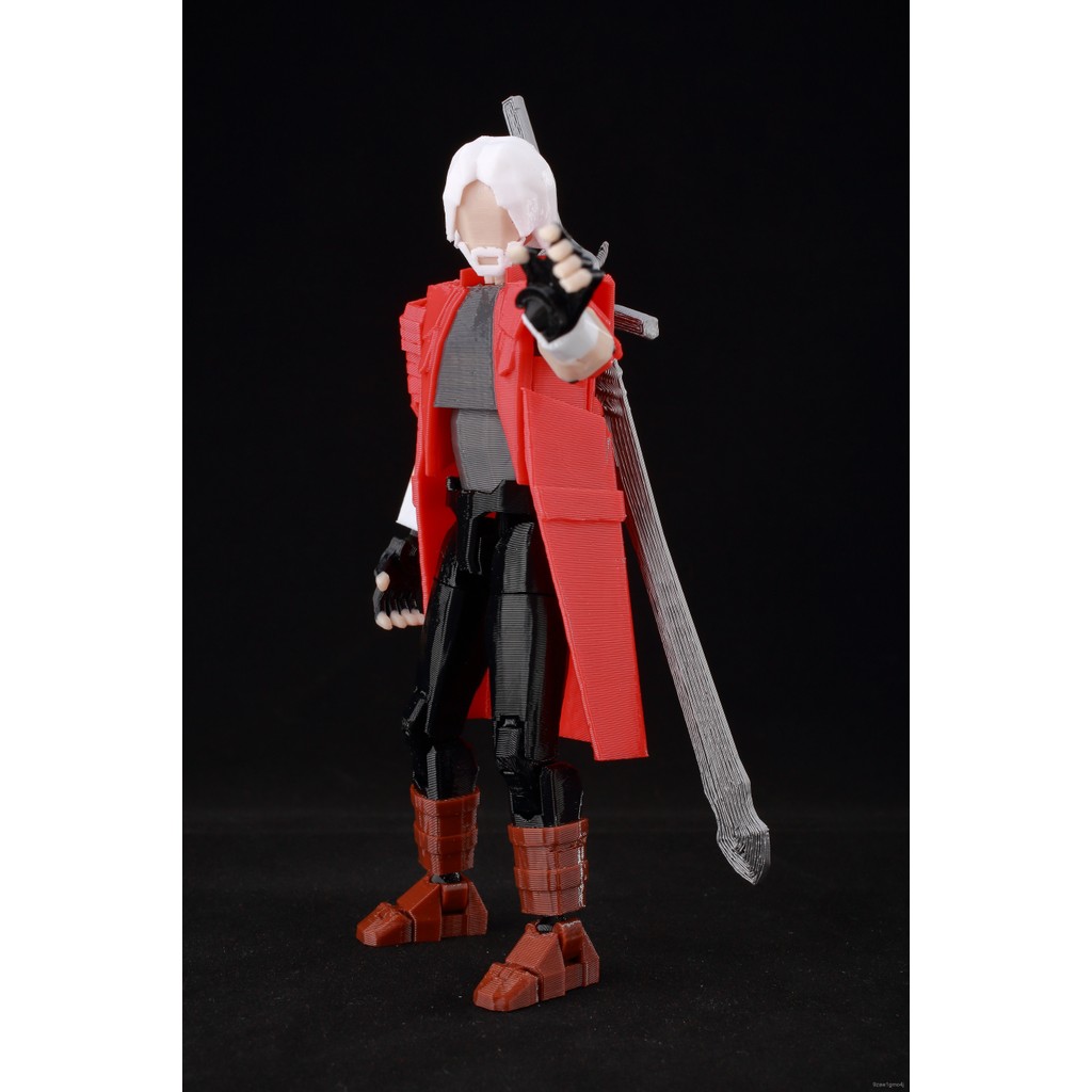 Titan 13 T13 Action Figure 3D พิมพ์ Lucky13 Action Figure (Devil May Cry) - Dante