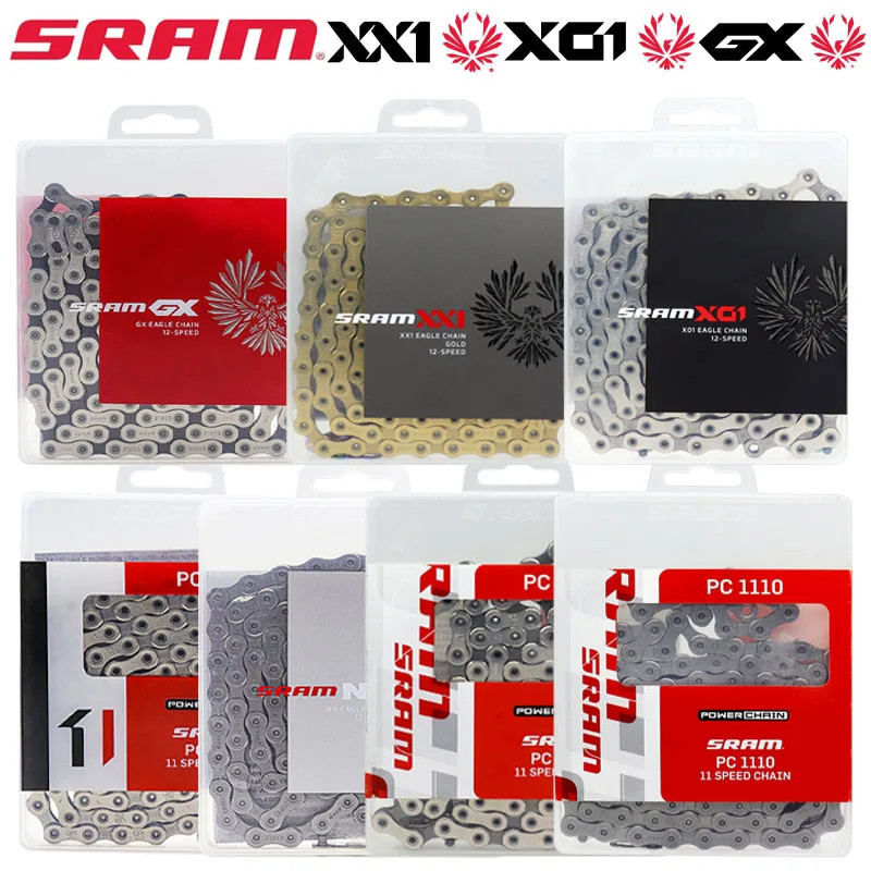 SRAM EAGLE XX1 X01 GX NX PC XX1 1110 1170 11/12S MTB Road Chain 126L/116L ล็อค Link ขี่จักรยานอะไหล่