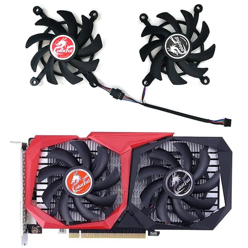 ใหม่ COLORFUL GTX 1660 พัดลมสําหรับ GeForce RTX 2060 2060 SUPER GTX 1660Ti 1650 1660 SUPER กราฟิกการ