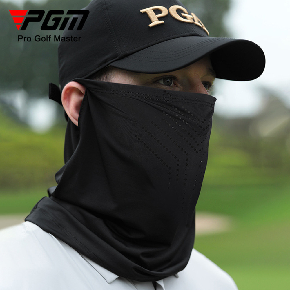 PGM koz008 golf mask ผู้ชาย คอ gaiter ป้องกัน UV ทำจากผ้าไหมน้ำแข็งระบายอากาศ