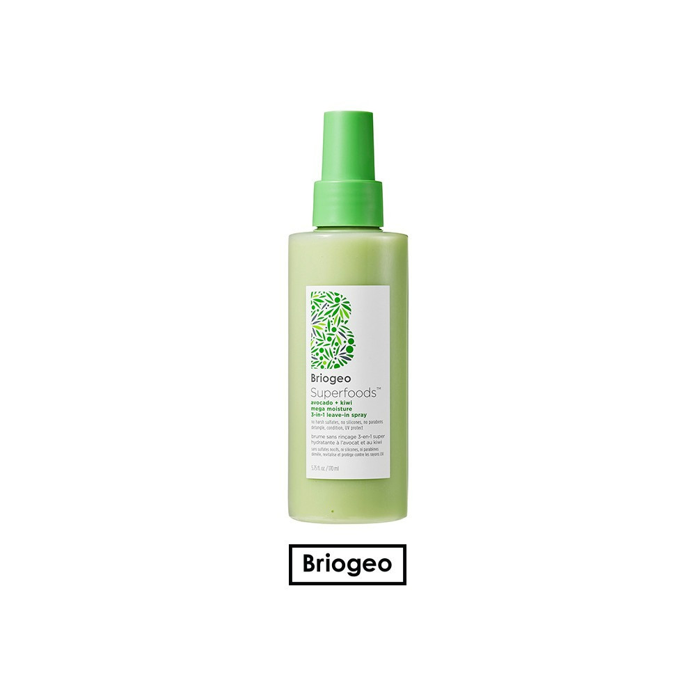 BRIOGEO Superfoods™ Avocado + Kiwi Mega Moisture 3-in-1 Leave-In Spray Conditioner ลิขสิทธิ์แท้💯จากs