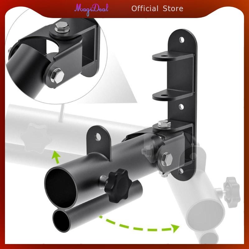 MagiDeal Barbell Landmine Attachments 2 in 1 Wall Mount T-Bar Row Handle สําหรับ