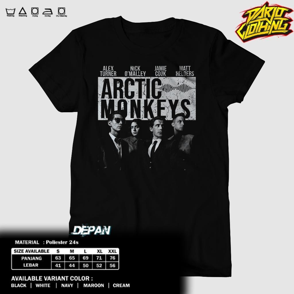 เสื้อยืด ARCTIC MONKEYS PERSONIL CLOTHES - ARCTIC MONKEYS WHITE - เสื้อยืด ARTIC