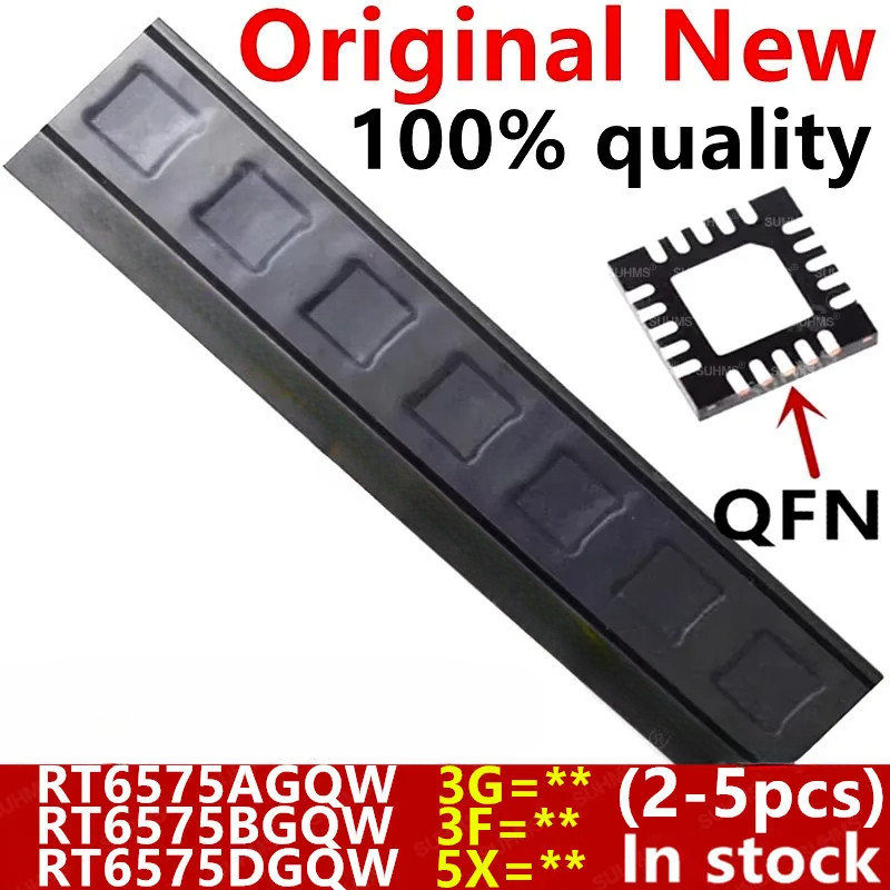 (2-5ชิ้น) 100% ใหม่ RT6575AGQW RT6575A (3G=2B 3G=.. ) RT6575BGQW RT6575B ( 3F=1D 3F=.. ) RT6575DGQW 