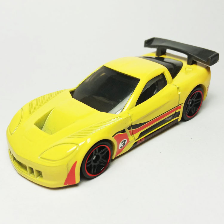 HotWheels HotWheels HotWheels CORVETTE C6R พิเศษหายากสีเหลือง CORVETTE C6 R
