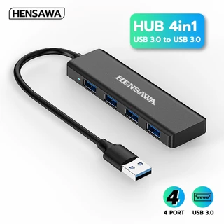 Hensawa PC639 USB HUB 2.0 3.0 x4 พอร์ต 5Gbps อะแดปเตอร์ แปลงสาย โอนถ่ายข้อมูลไว สำหรับ Notebook แล็ปท็อป PC Mouse+key
