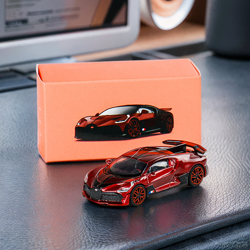 ⭐ 24ชม. ⭐ JKM 1:64 Bugatti Veyron DIVO SupercarโลหะผสมDiecastรุ่นโลหะจําลอง