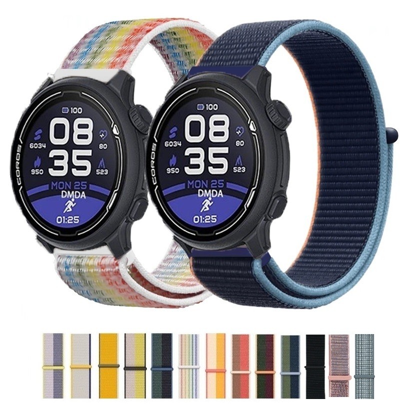สายไนลอนสําหรับ COROS PACE 2 3/APEX 4 42 มม./APEX 2 Pro/APEX Pro/APEX 42 มม.46 มม.RETIX ถัก Breathable คลาสสิกสมาร์ทนาฬิกากันน้ํา Loop Band