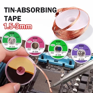 ของมาใหม่！ลวดตะกั่วบัดกรี ยาว3M กว้าง3มม.สําหรับดูดตะกั่วบัดกรี ซ่อมแซม