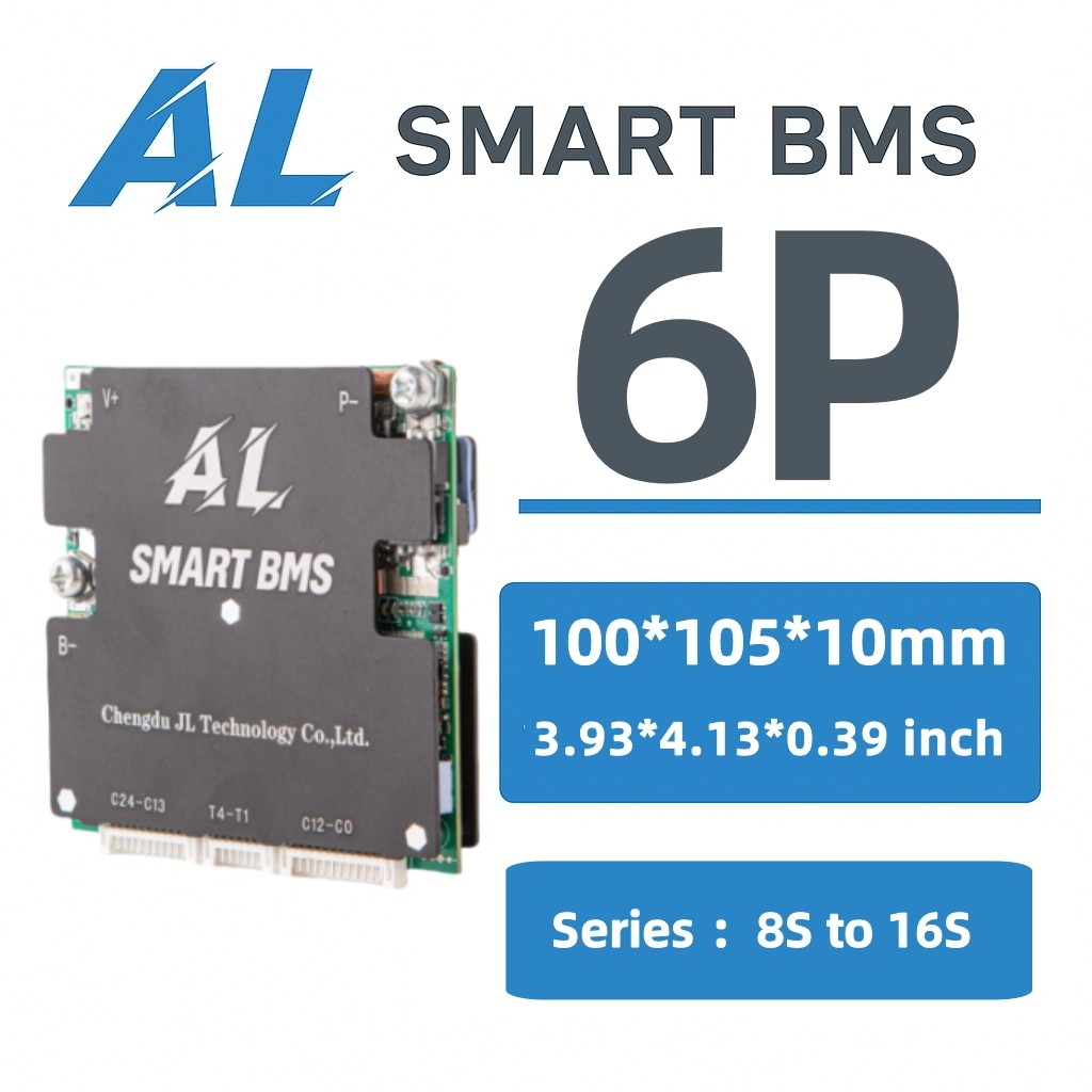 AL-AB16S6P Smart BMS 8-16S 60A APP Bluetooth Active BALANCE LiFePO4 Li-ion UART สามารถ RS485 eBike S