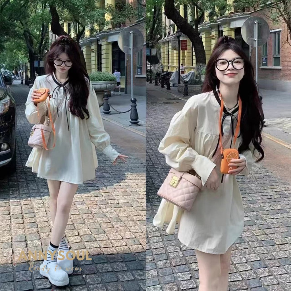 เดรสผู้หญิง ทรงหลวม ใส่สบายหน้าร้อน
