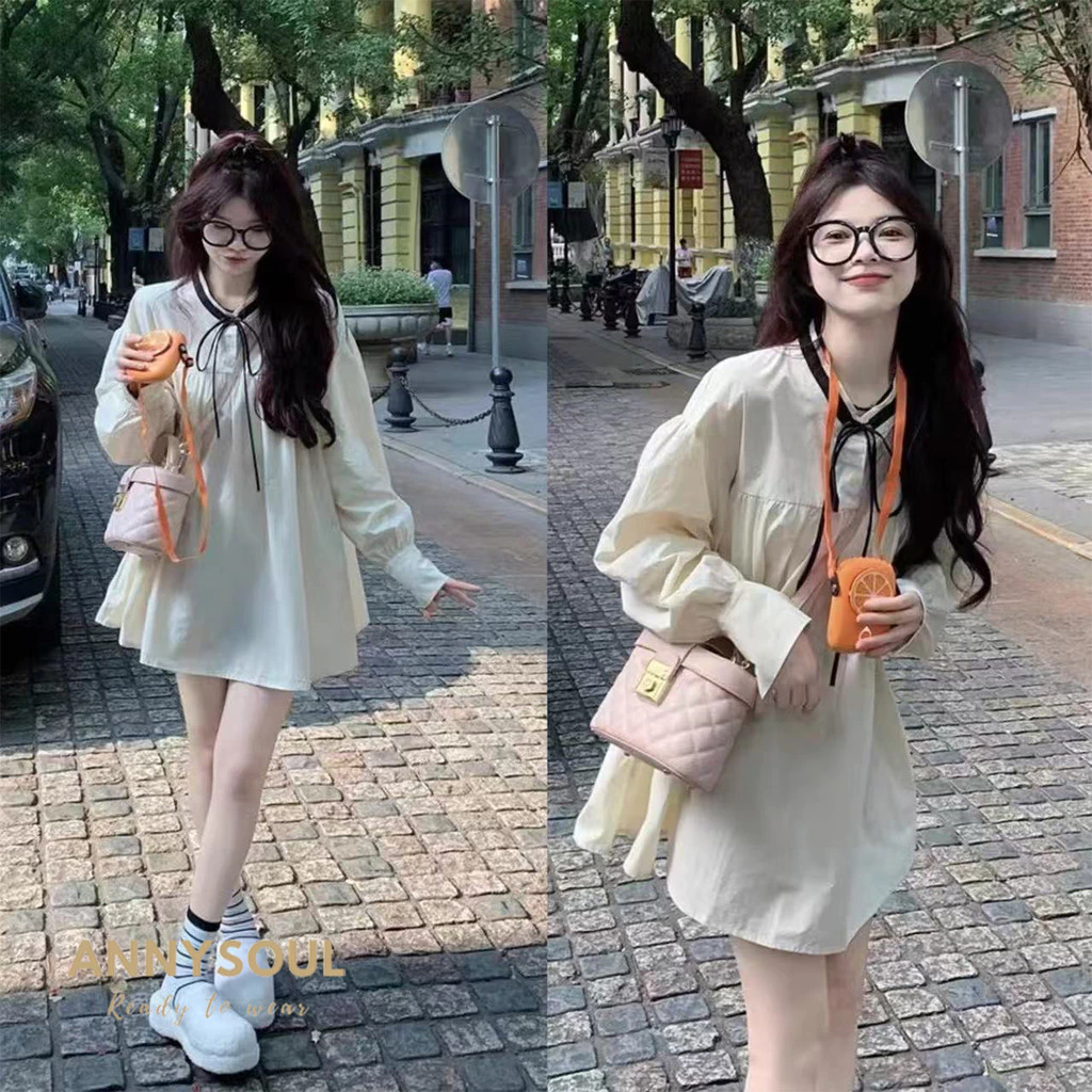เดรสผู้หญิง ทรงหลวม ใส่สบายหน้าร้อน