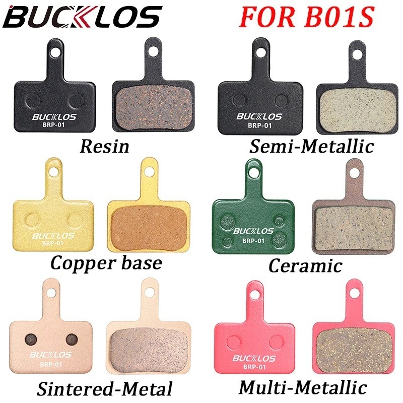 BUCKLOS ขี่จักรยานแผ่นดิสก์เบรค Pad เรซิ่น/กึ่งโลหะ MTB ผ้าเบรค Durability จักรยานสําหรับ MT200 MT201 M445 M395 M575 M416
