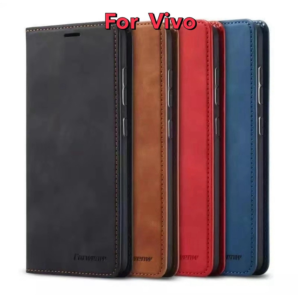 เคสกระเป๋า สำหรับ VIVO V50 5G V50Lite V40 V40Pro Y39 Y04 Y29 4G Case เคสตั้งได้ ซองเปิดปิด ใส่นามบัต