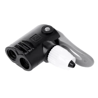 2 IN 1 Schrader/Presta หัวอะแดปเตอร์เติมลม สำหรับสูบตั้งพื้นจักรยาน#CY-M