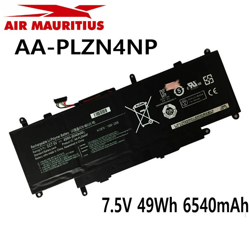 7.5โวลต์49wh 6540มิลลิแอมป์ชั่วโมง AA-PLZN4NP แล็ปท็อปแบตเตอรี่สำหรับ Samsung ATIV Pro xe700t1c XQ70