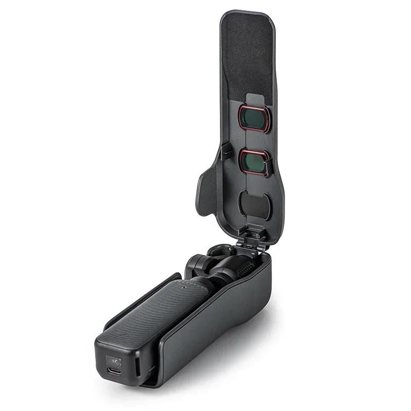สําหรับ DJI Osmo Pocket 3 เคสป้องกันเลนส์กล้องปกป้องหน้าจอ Anti-fall Flip Cover Quick Release Case อุปกรณ์เสริม - รูปที่ 6