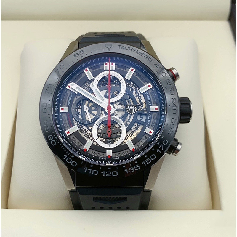 ราคาชาย 39900] T.TAGE Heuersse Carlila Series CAR2A1Z นาฬิกาผู้ชายกลไกอัตโนมัติวันที่ Chronograph