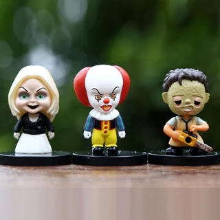 10 ชิ้น 5 ซม.สยองขวัญฟิล์ม Series Jason Freddy Clown Action Figure ของเล่น PVC รุ่นของขวัญฮาโลวีนไวนิลตุ๊กตาตุ๊กตาของขวัญ