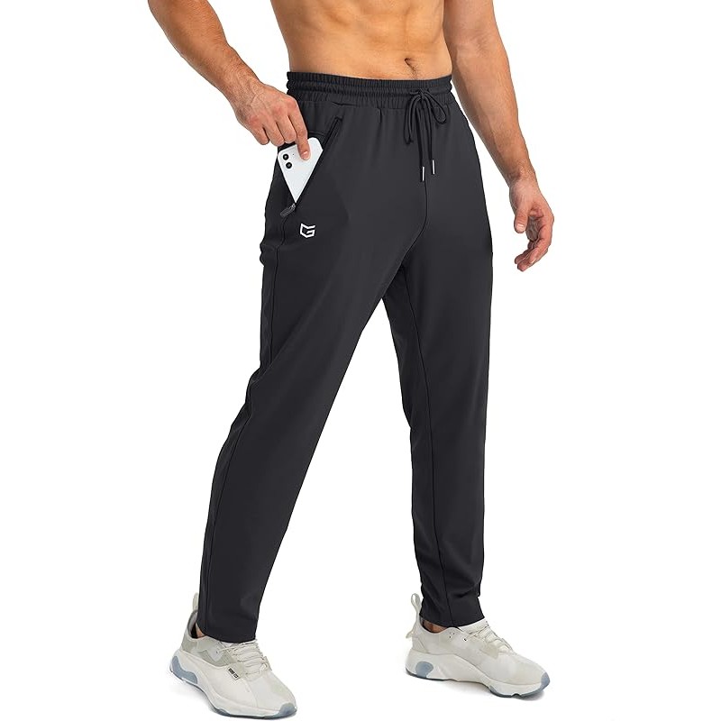 G Gradual Mens Sweatpants with Zipper Pockets Tapered Joggers for Men Athletic Pants for Workout, Jo