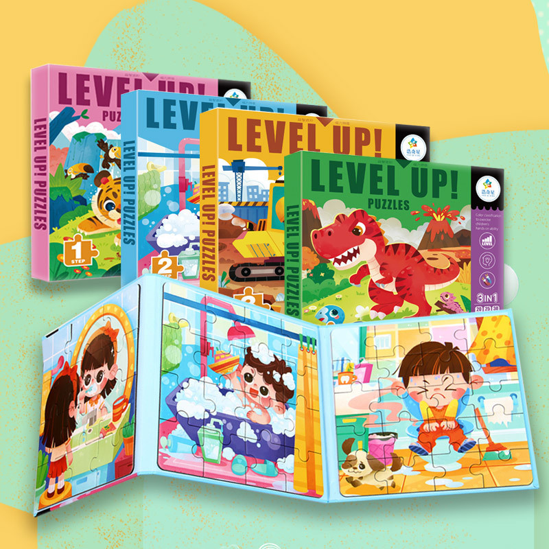 Children Magnetic Puzzle 3 to 6 Years Old Magnetic Flat Picture Baby Toys 1-2 Early Childhood Educat