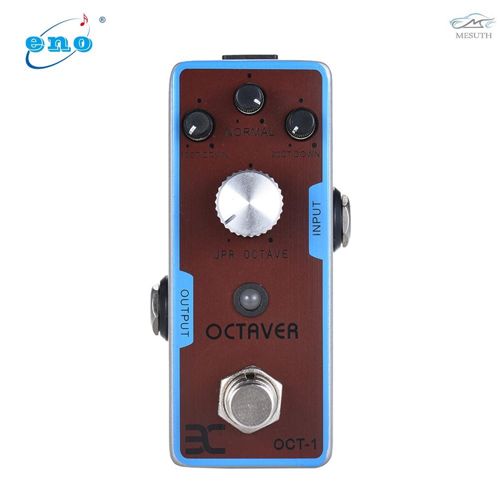 จัดส่งรวดเร็ว ENO EX OCT-1 Octave Mini Octave Guitar Effect Pedal True Bypass Full Metal Shell