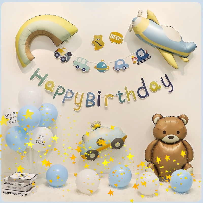 พร้อมส่ง เซ็ตลูกโป่งงานเลี้ยงปาร์ตี้ Party Decoration เซ็ตลูกโป่งวันเกิด ลูกโป่งฟอยล์วันเกิด