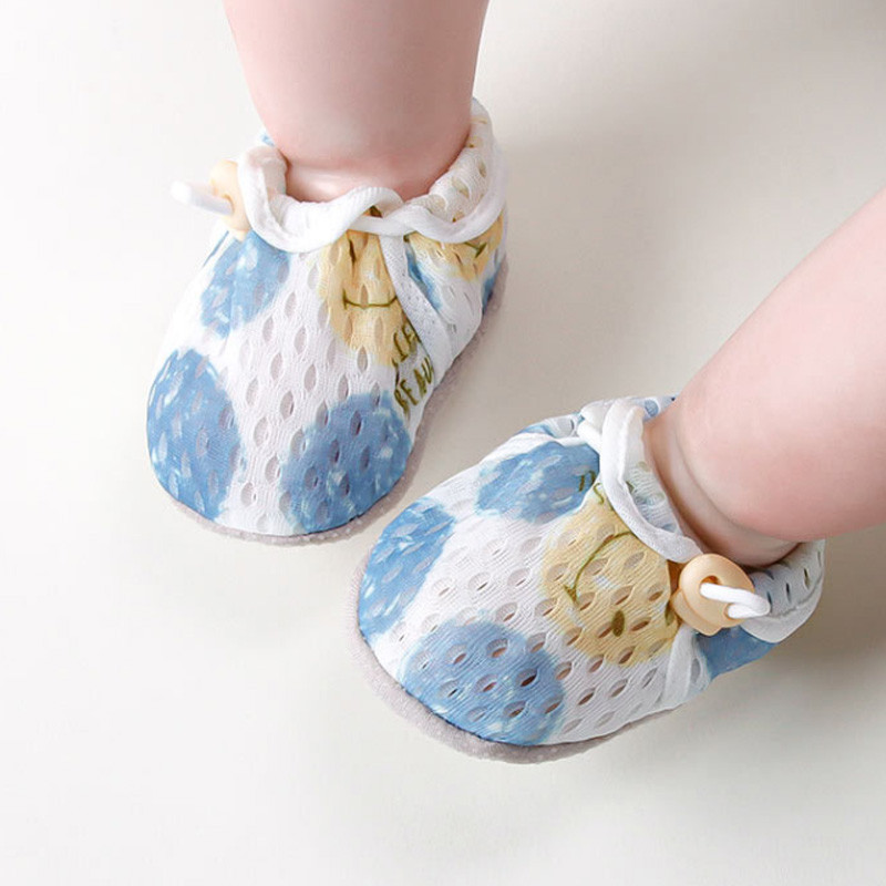 COD รองเท้าเด็กแรกเกิด ผ้าmeshระบายอากาศ กันลื่น นุ่มสบาย 0-12 เดือน การออกแบบตาข่าย - รูปที่ 4