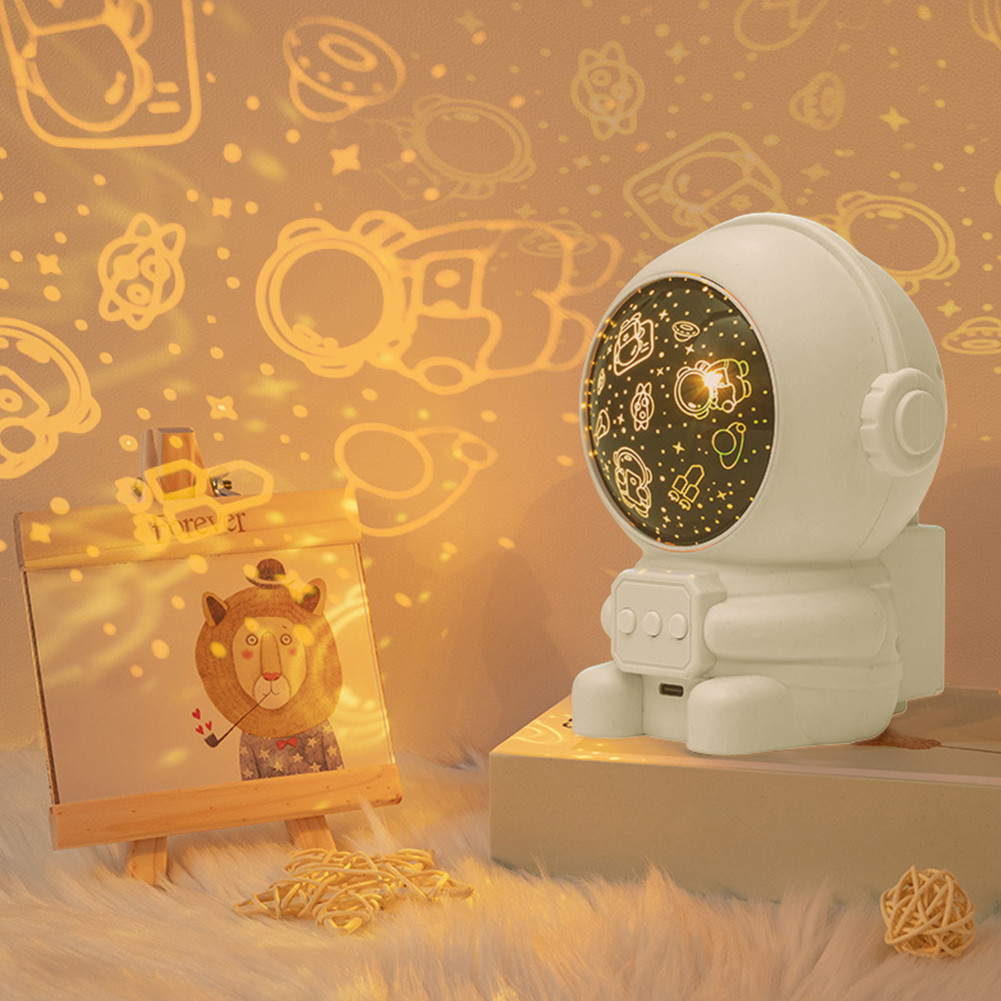 โคมไฟดวงดาว โคมไฟดาว โคมไฟโปรเจคเตอร์ โมเดลนักบินอวกาศ Sky Projector