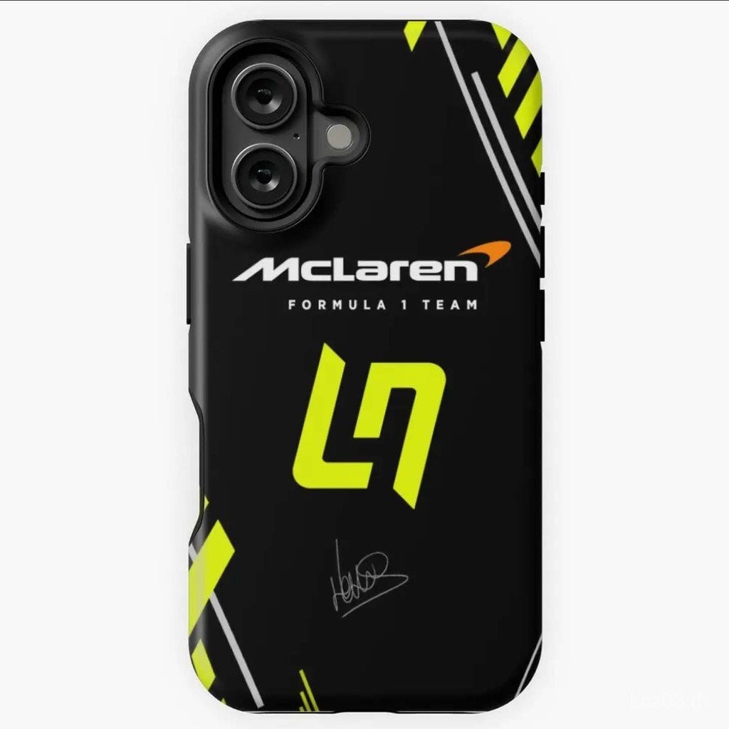 เคสโทรศัพท์ที่เข้ากันได้กับ iPhone F1 McLaren Team Lando Norris เคสโทรศัพท์สำหรับ iPhone 16 15 Plus 