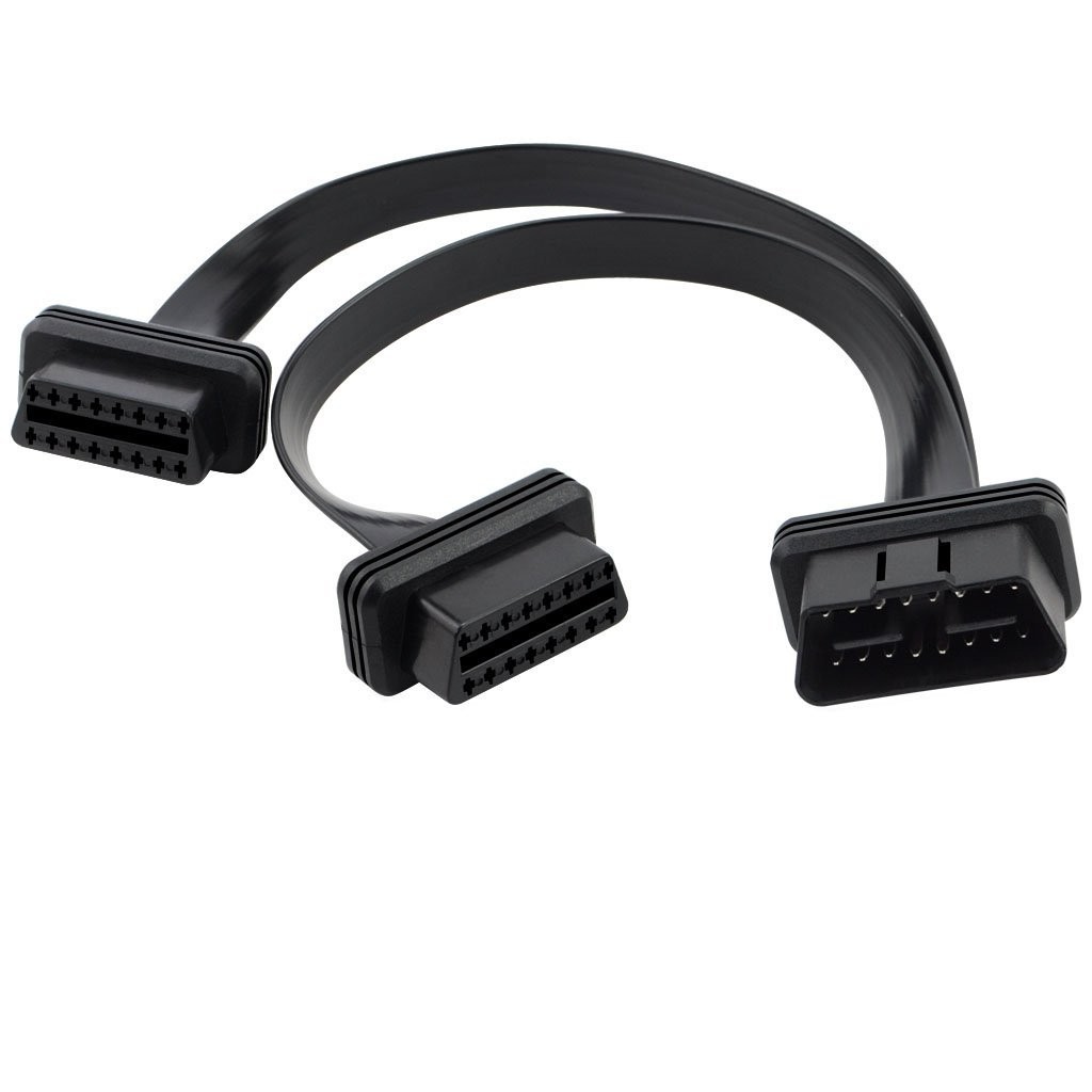สายเพิ่มช่อง OBD 1 ออก 2 ครบ 16 PIN ความยาว 30cm ออกใบกำกับภาษีได้