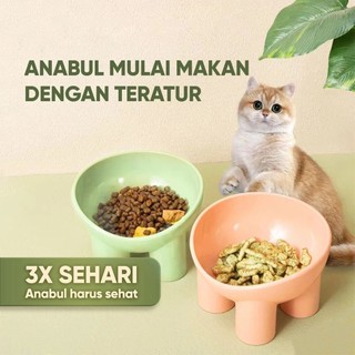 JCM Pet Feeder Bowl Tempat Makan Hewan Peliharaan Kaki Tinggi / Mangkuk Kucing Anjing Anti Semut