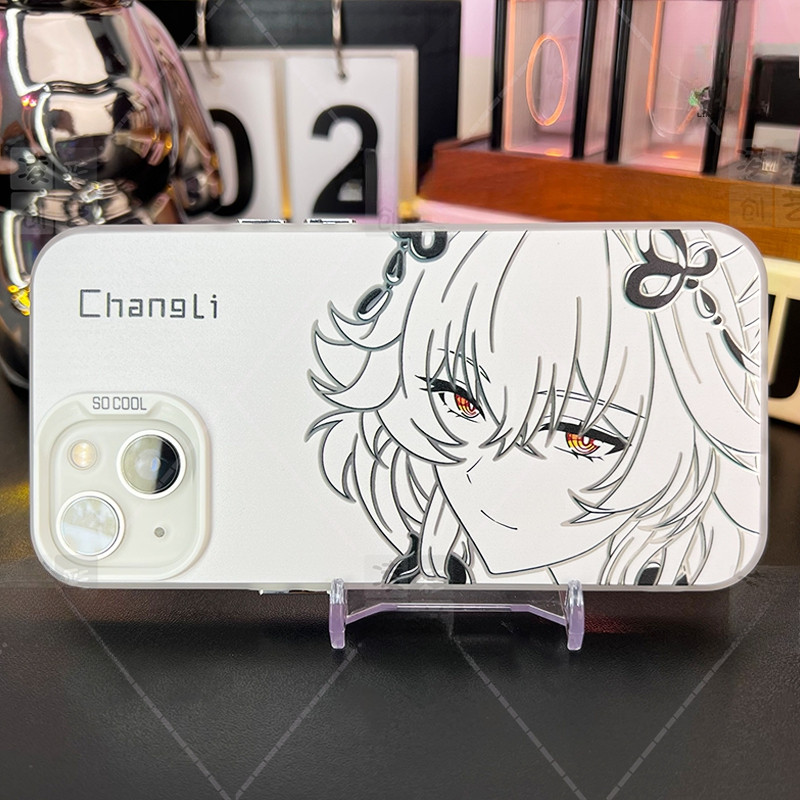 IMD Silver Jinhsi×Changli×Zani Wuthering Waves case Stripes& Cartoons [iPhone 15 Pro] - รูปที่ 2