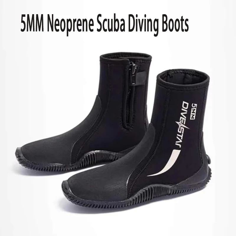 [ตำนาน7] 5MM Neoprene Scuba diving Boots รองเท้าดําน้ําหนาป้องกันการลื่นและทนต่อการสึกหรอดําน้ําดูปะ