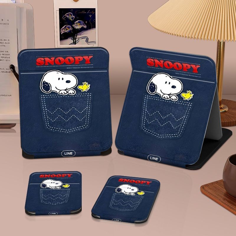 Creative Snoopy Mirror กระจกแต่งหน้าหอพักนักเรียนแบบพกพาแบบพกพาเดสก์ท็อปพับกระจกแต่งตัวสํานักงาน