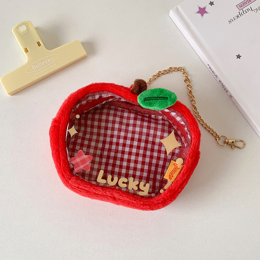 ผ้าฝ้ายตุ๊กตาแสดงถุงเก็บสาวออกนอกบ้านเดินกระเป๋าเด็กนักเรียนแอปเปิ้ลจี้บาร์ปวดกระเป๋า - รูปที่ 3