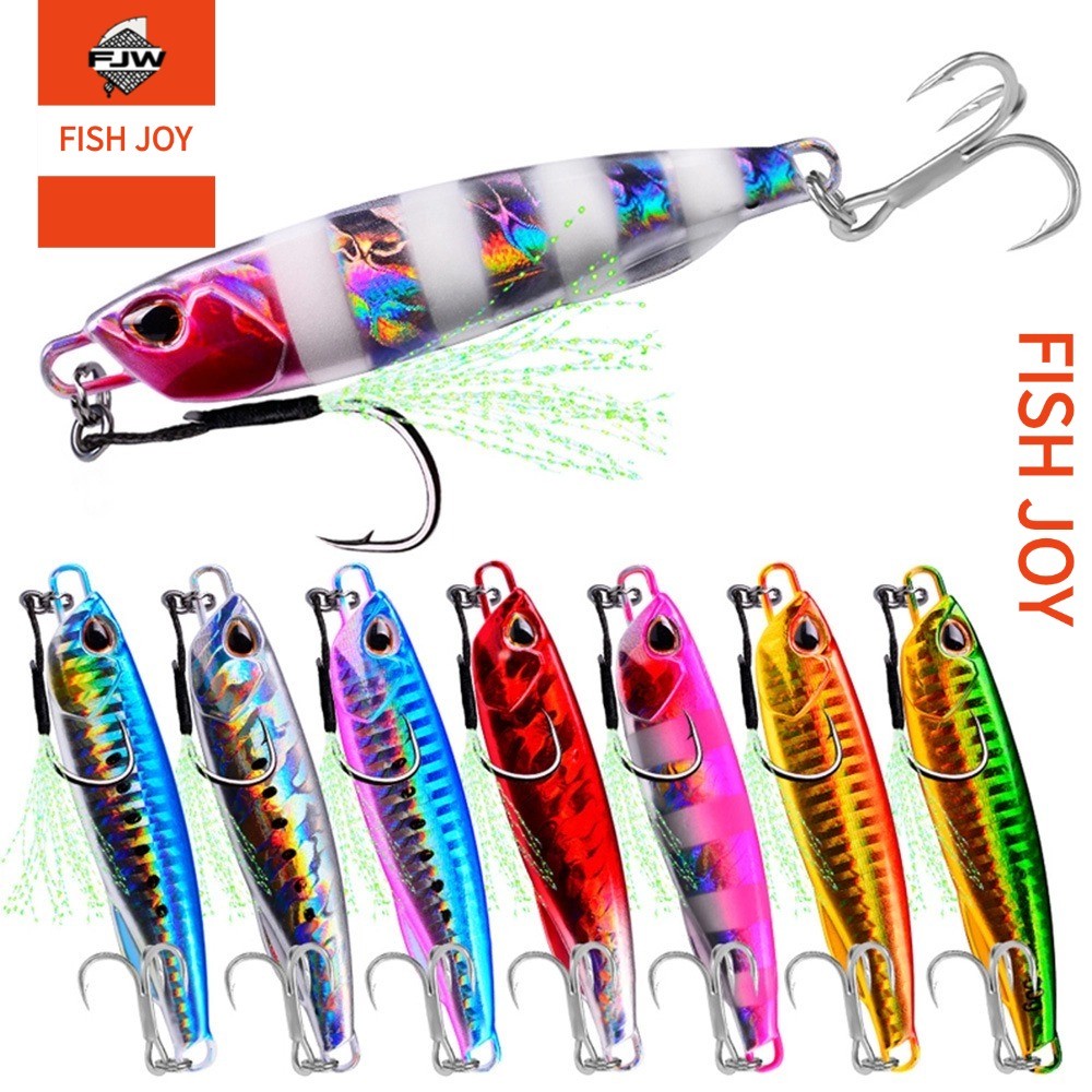 F207 เหยื่อปลอมแผ่นเหล็ก​ สี UV สะท้อนแสง​ ​กระโดดน้ำ 15 องศา​ ​เสียงคลื่นเสียงสูง
