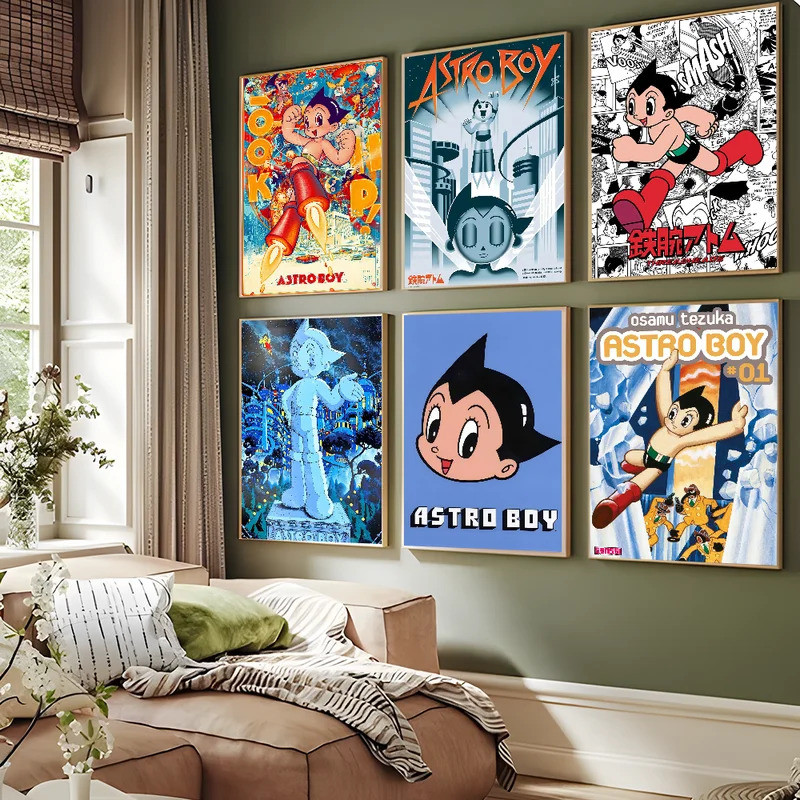 Astro Boys poster Movie Sticky Posters Vintage Room Home Bar Cafe Decor Vintage Decorative Painting