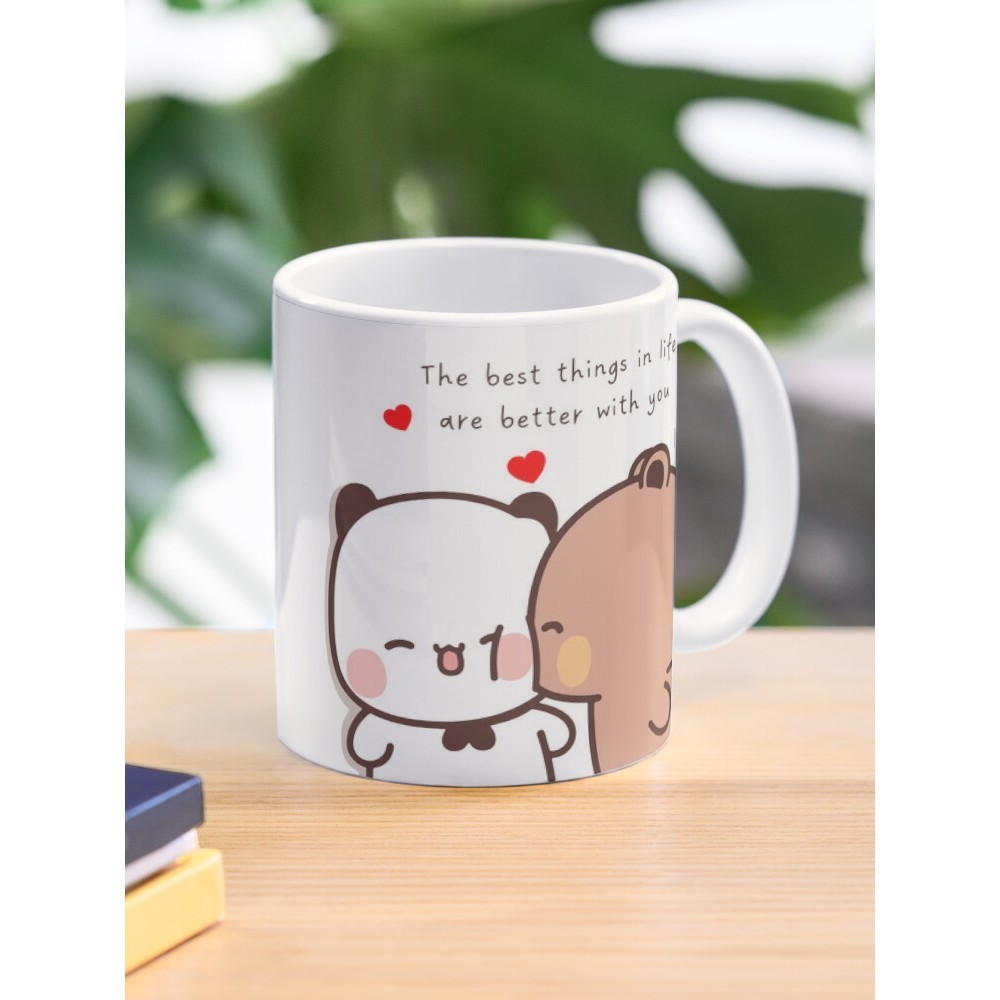 แก้วเซรามิค แก้วกาแฟ สิ่งที่ดีที่สุดในชีวิตจะดีกว่าเมื่อคุณจะมี Bubu และ Dudu 2023