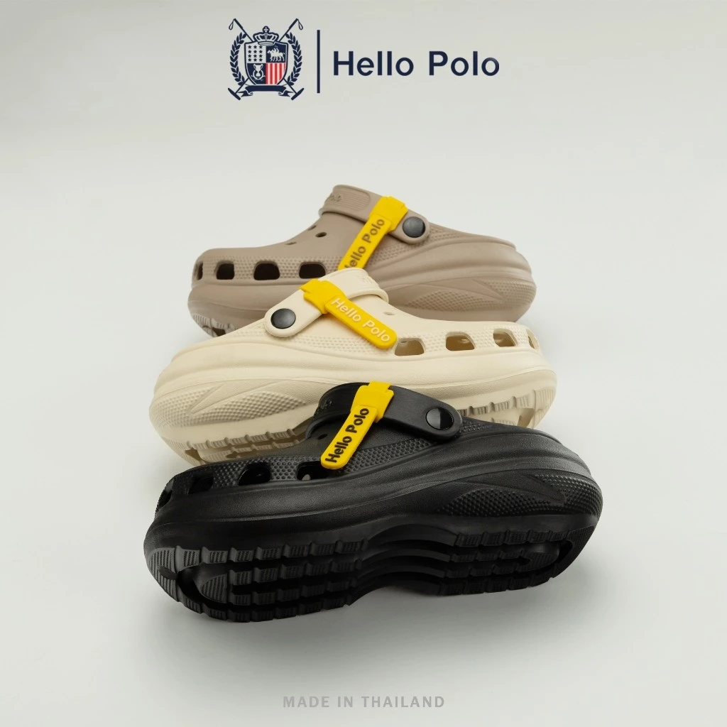 Hello Polo รองเท้าหัวโต รุ่น HP8052 พื้นหนา 6 CM ยาง EVA