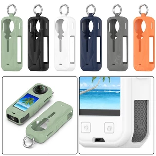 ปลอกสําหรับ Insta360 X5 X4 X3 เคสซิลิโคนสําหรับ insta360X5 360X4 360X3 กันกระแทกปกหลังพร้อม Anti-Lost Anti-scratch Protector กล้องอุปกรณ์เสริม