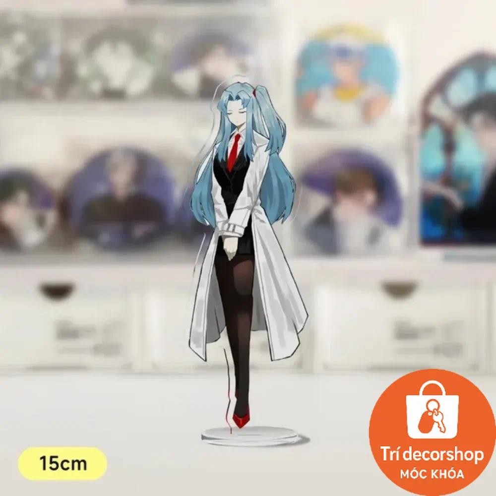 Library of Ruina ยืนอะนิเมะ KeyChain Lobotomy Corporation Men Key Chain สําหรับผู้หญิงพิมพ์ Fig