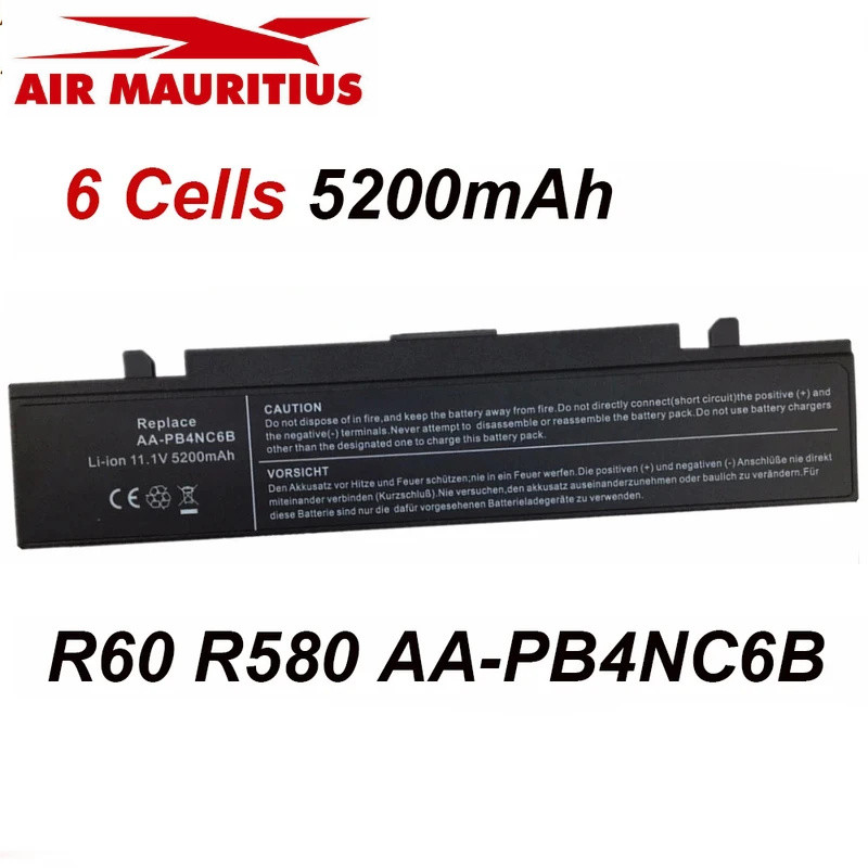 AA-PB4NC6B AA-PL9NC6B แบตเตอรี่แล็ปท็อป 6 เซลล์ 5200mAh สำหรับ SAMSUNG P50 P60 R45 R580 R40 R41 R428