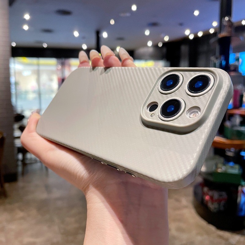 HOCE คาร์บอนไฟเบอร์ตารางรูปแบบเคสโทรศัพท์สําหรับ IPhone 17 16 15 14 13 12 Pro Max 16E PC Ultra-Thin PC ฝาครอบกรณี ราคา ถูกที่สุด ดีลบีเคเค แกลเลอรีภาพที่ 3