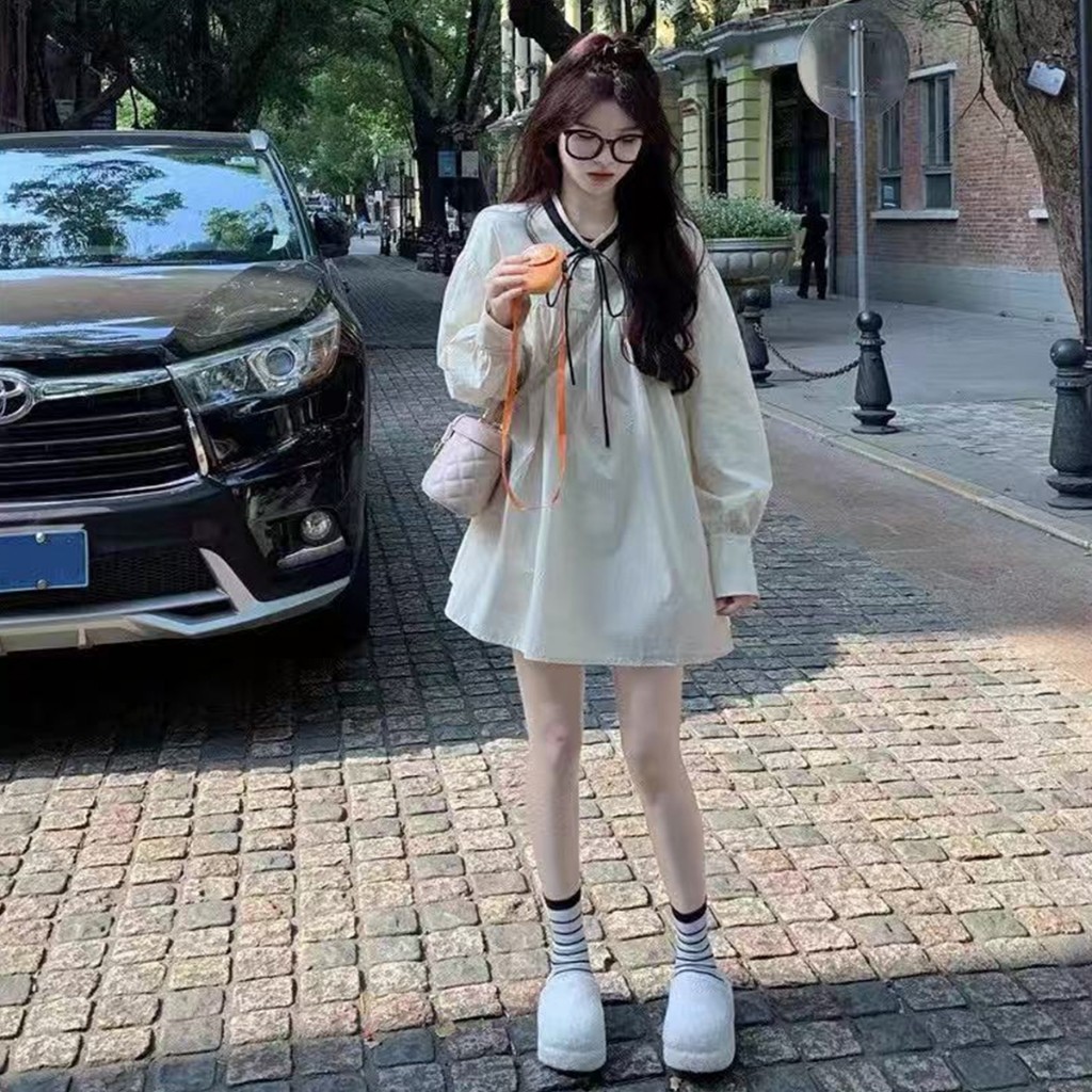 เดรสผู้หญิง ทรงหลวม ใส่สบายหน้าร้อน